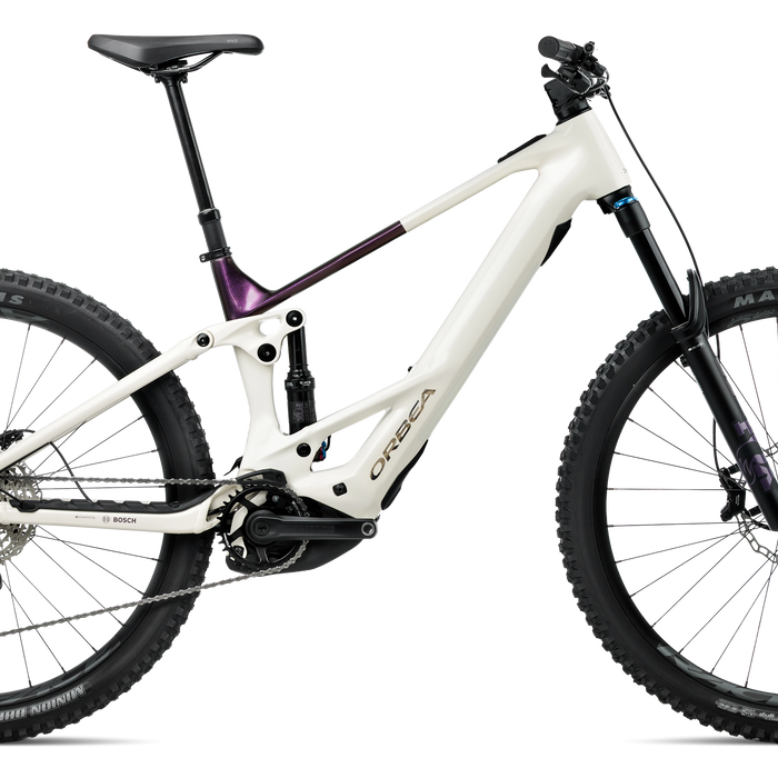 Orbea WILD TR H10 Mountain Bike in White Cream - Sunset (Gloss), side view