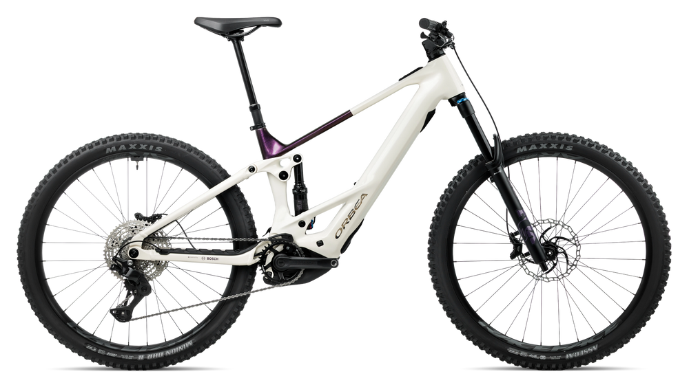 Orbea WILD TR H10 Mountain Bike in White Cream - Sunset (Gloss), side view
