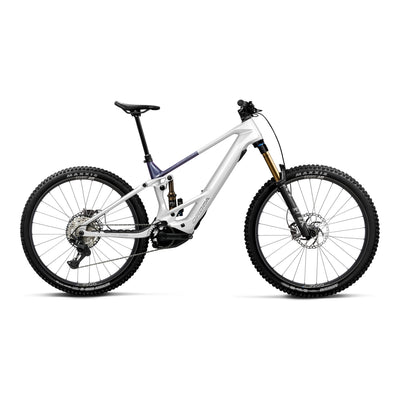 Orbea WILD TR M10 Mountain Bike in White Chic - Tanzanite Evo C. View (Gloss), side view