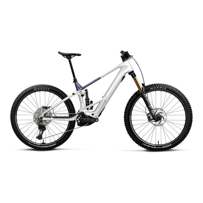 Orbea WILD TR M-TEAM Mountain Bike in White Chic - Tanzanite Evo C. View (Gloss), side view