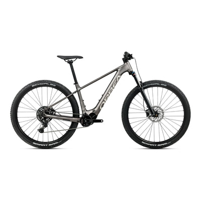 Orbea URRUN 30 Mountain Bike in Magnetic Bronze (Matt) - Silver (Gloss), side view