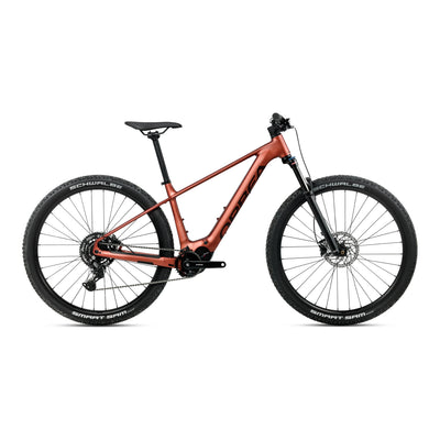 Orbea URRUN 30 Mountain Bike in Mars Red (Matt) - Cosmic Bronze (Gloss), side view