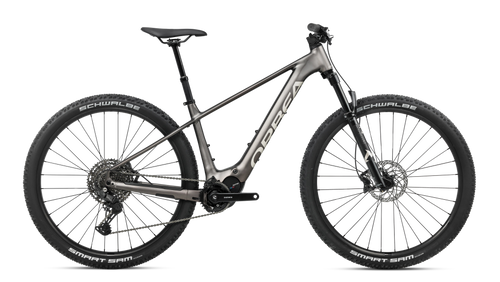 Orbea URRUN 20 Mountain Bike in Magnetic Bronze (Matt) - Silver (Gloss), side view