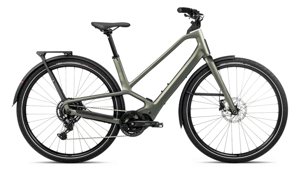 Orbea DIEM 30 Urban&Active Bike in Spaceship Green (Matt), side view