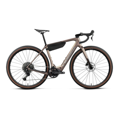 Orbea DENNA M40 Road Bike in Nickel Matt - Carbon Raw Gloss, side view
