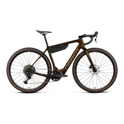 Orbea DENNA M40 Road Bike in Caramel C. View (Gloss) - Metallic Gold (Gloss), side view