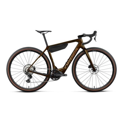 Orbea DENNA M30 Road Bike in Caramel C. View (Gloss) - Metallic Gold (Gloss), side view