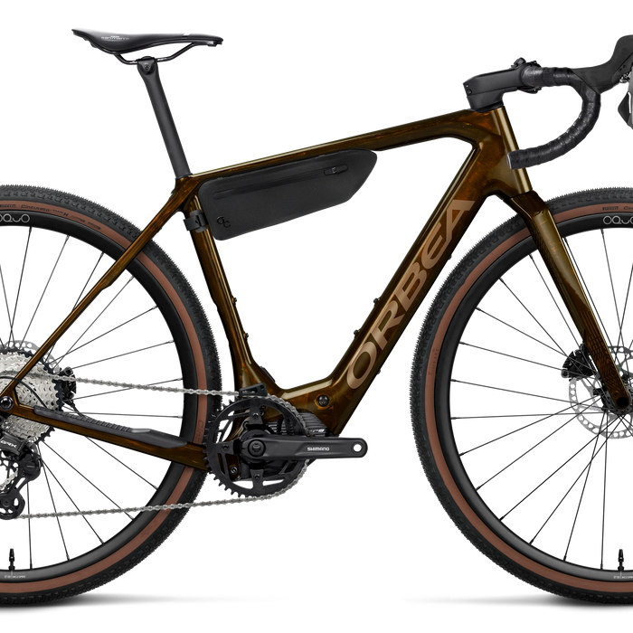 Orbea DENNA M20 Road Bike in Caramel C. View (Gloss) - Metallic Gold (Gloss), side view