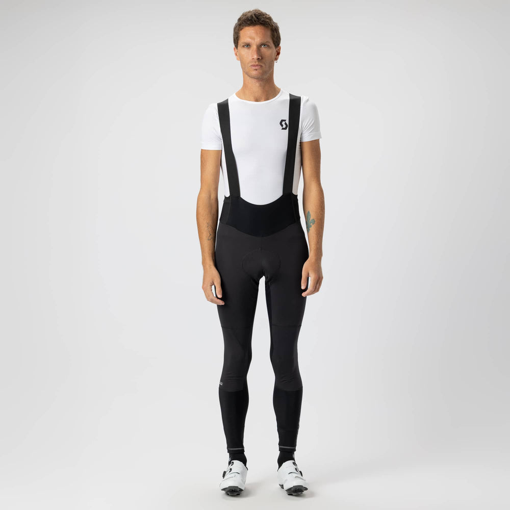SCOTT Pro Warm Windbreaker +++ Men's Bib Tights in Black, view 5