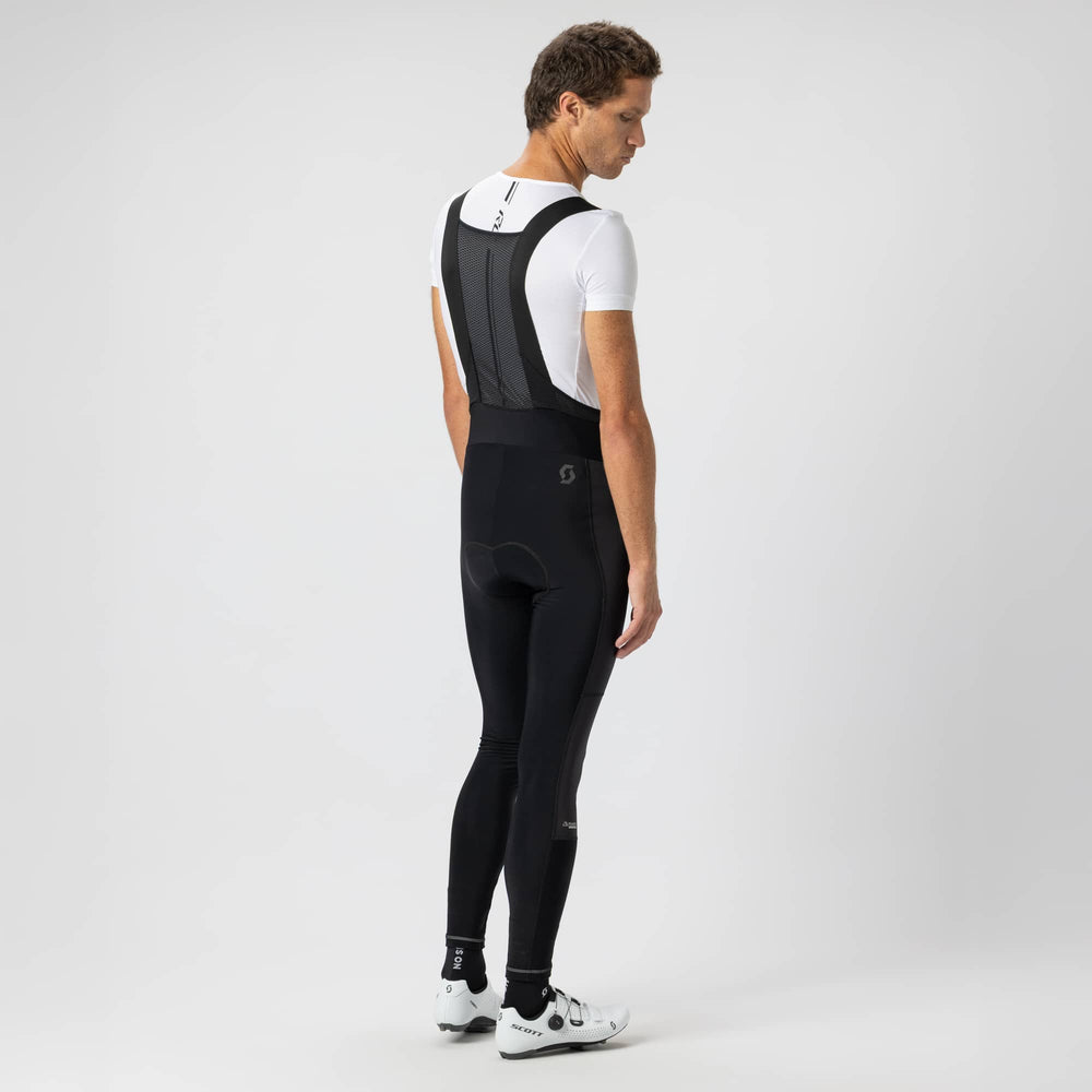 SCOTT Pro Warm Windbreaker +++ Men's Bib Tights in Black, view 4