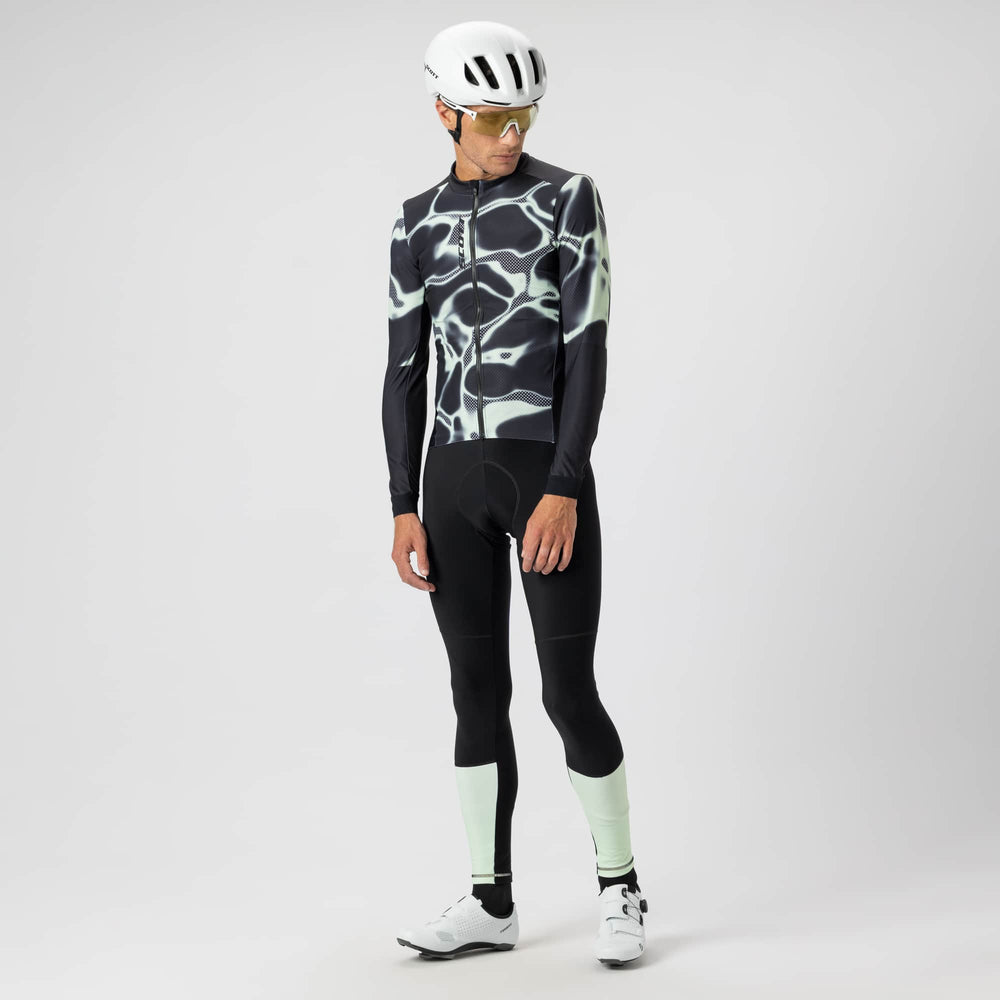 SCOTT Pro Mid Long-sleeve Men's Jersey in Cocoa Red/Black, view 5
