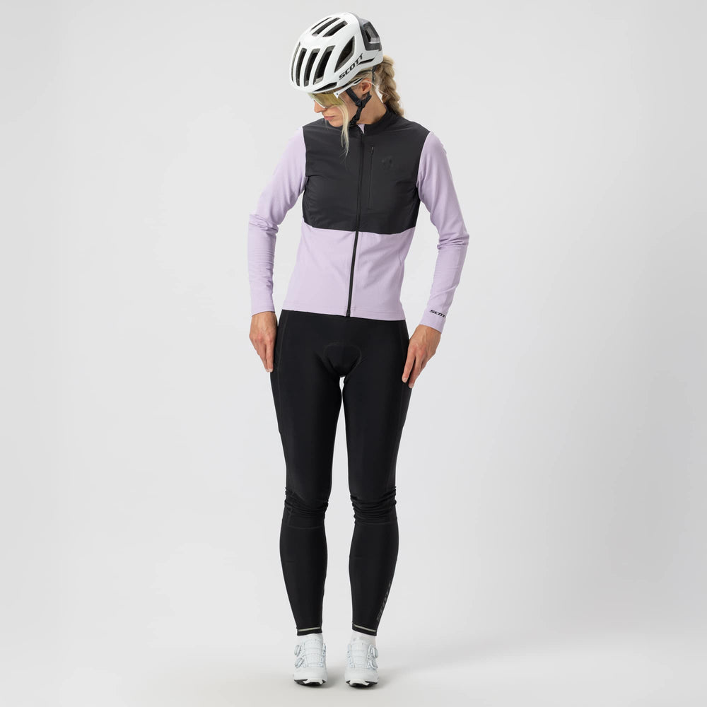 SCOTT Endurance Warm Long-sleeve Women's Jersey in Black, view 6