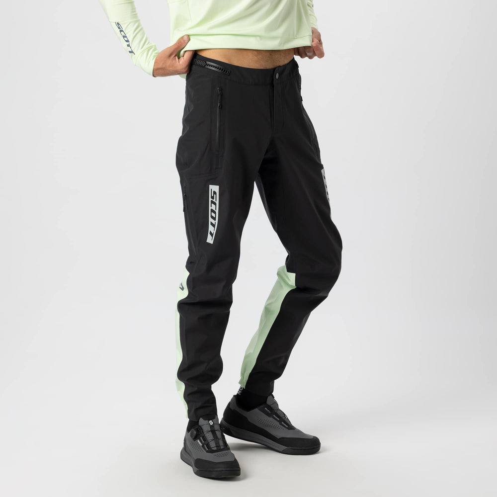 SCOTT Vertic Pro 3 Layer Waterproof Men's Pants in Black, view 4
