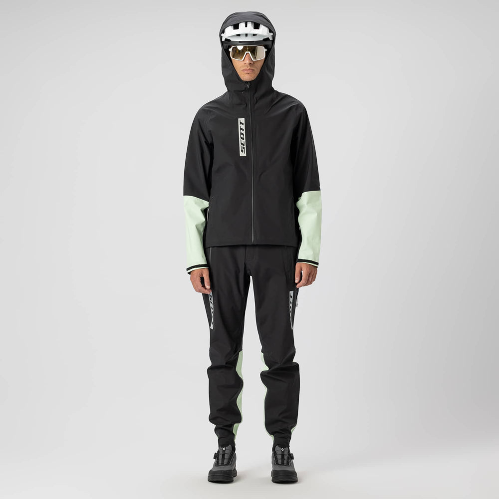 SCOTT Vertic Pro 3 Layer Waterproof Men's Jacket in Black, view 4