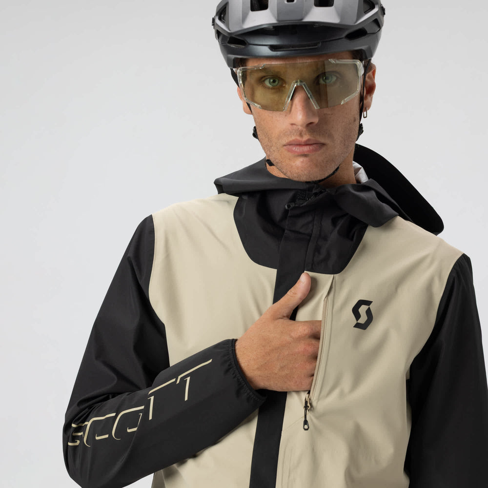 SCOTT Vertic 2.5 Layer Waterproof Men's Jacket in Black/Dusk Blue, view 5