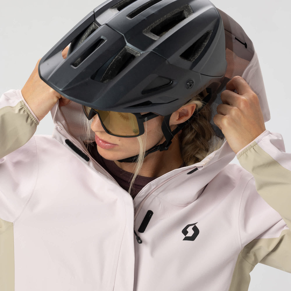 SCOTT Vertic 2.5 Layer Waterproof Women's Jacket in Portobello Beige/Black, view 3