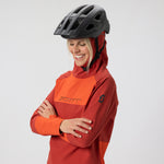 SCOTT Vertic Pro Warm Women's Hoodie in Toasted Red/Turbo Red, view 5