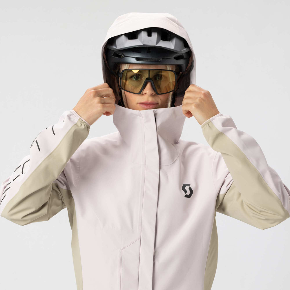SCOTT Vertic 2.5 Layer Waterproof Women's Jacket in Portobello Beige/Black, view 8