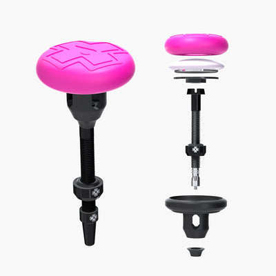 Muc-Off Stealth Tubeless Tag Holder with 44mm Valve kit -BLACK