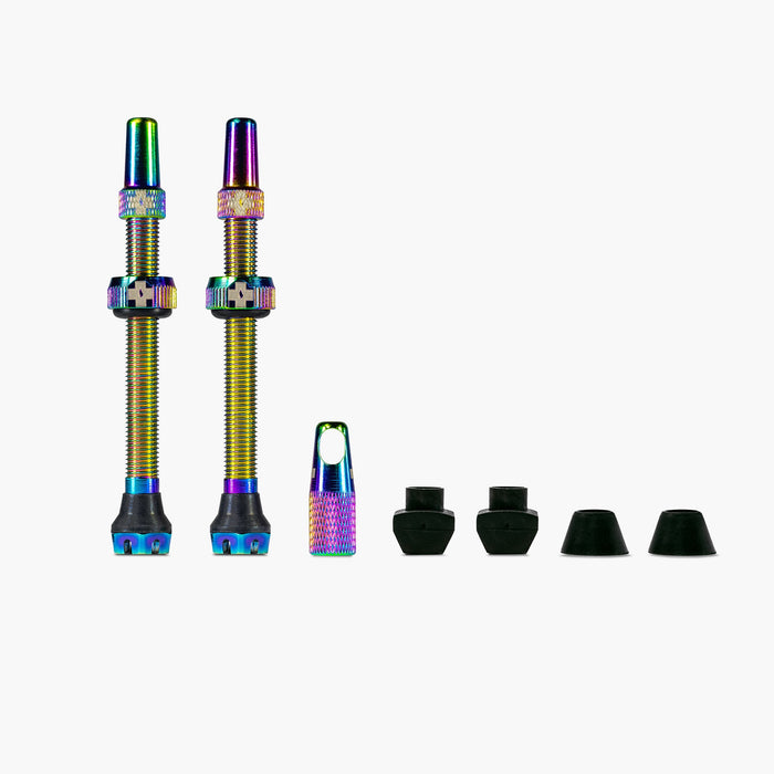 Muc-Off V2 Tubeless Valves 60mm in Iridescent