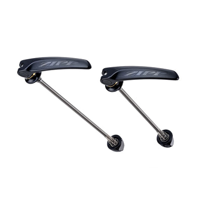ZIPP TANGENTE QUICK RELEASE SKEWER - Titanium Black with Black Logo 100mm/130mm Pair for Road Wheels