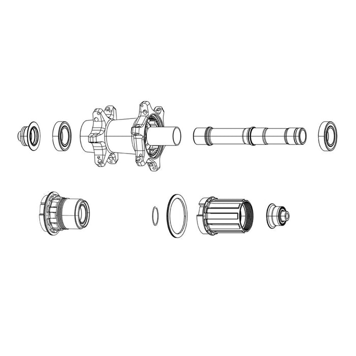 Zipp Spare - Wheel Axle End Cap Set Front Zipp 76 Center Locking Disc Brake Quick Release: BLACK size