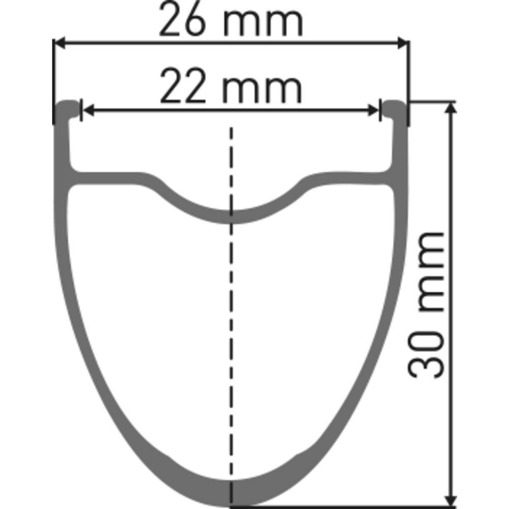 DT Swiss A 1800 SPLINE disc brake wheel, clincher 30 x 22 mm, front
