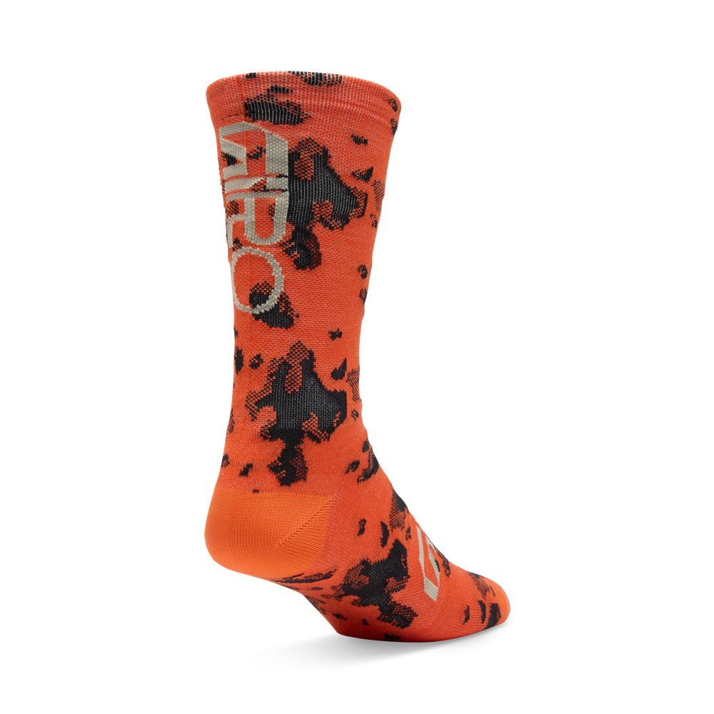 2026 GIRO Seasonal Merino Unisex Cycling Socks in Motion Orange