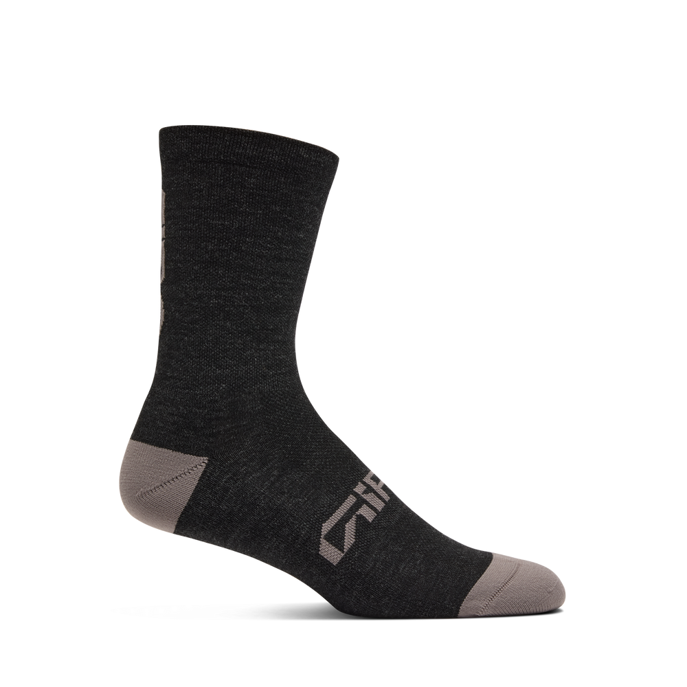 2026 GIRO Winter Merino Wool Unisex Cycling Socks in Dark Grey