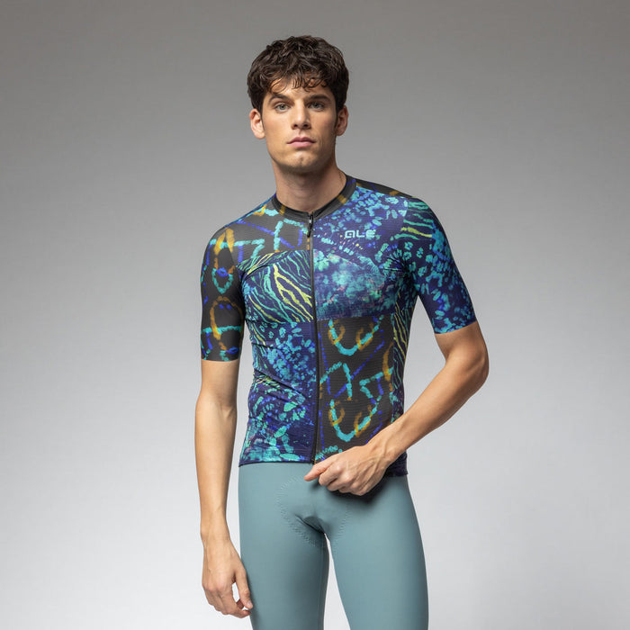 Ale Clothing Caraibi Pragma Mens Short Sleeved Jersey in Multi
