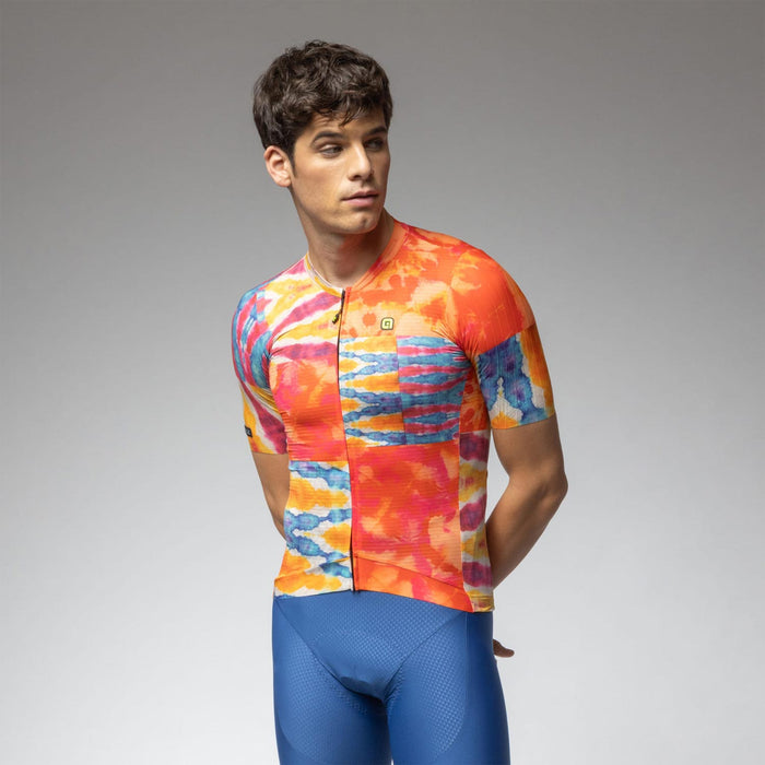 Ale Clothing Clorofilla PR-E Mens Short Sleeved Jersey in Orange