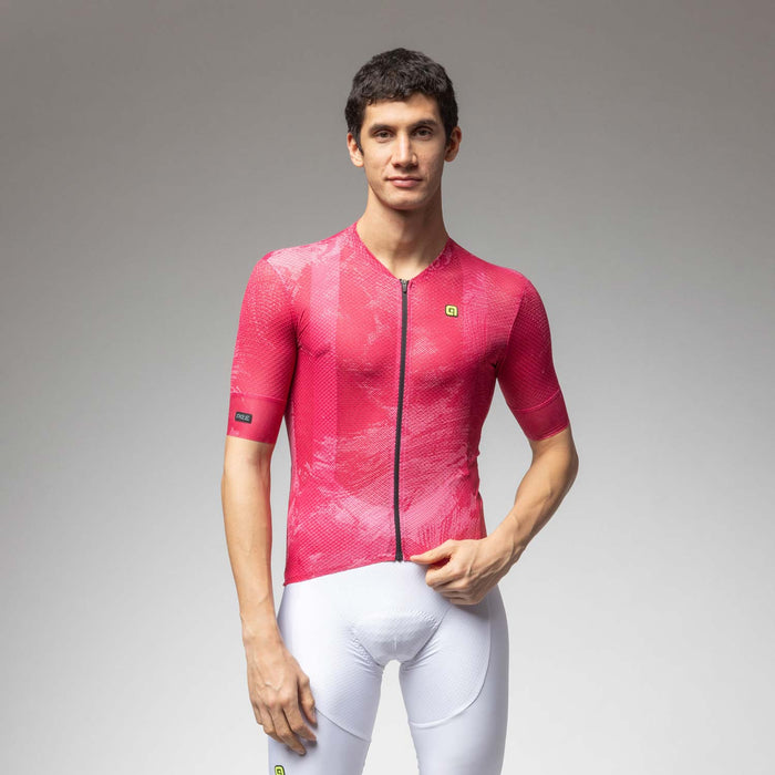 Ale Clothing Fan PR-E Mens Short Sleeved Jersey in Pink