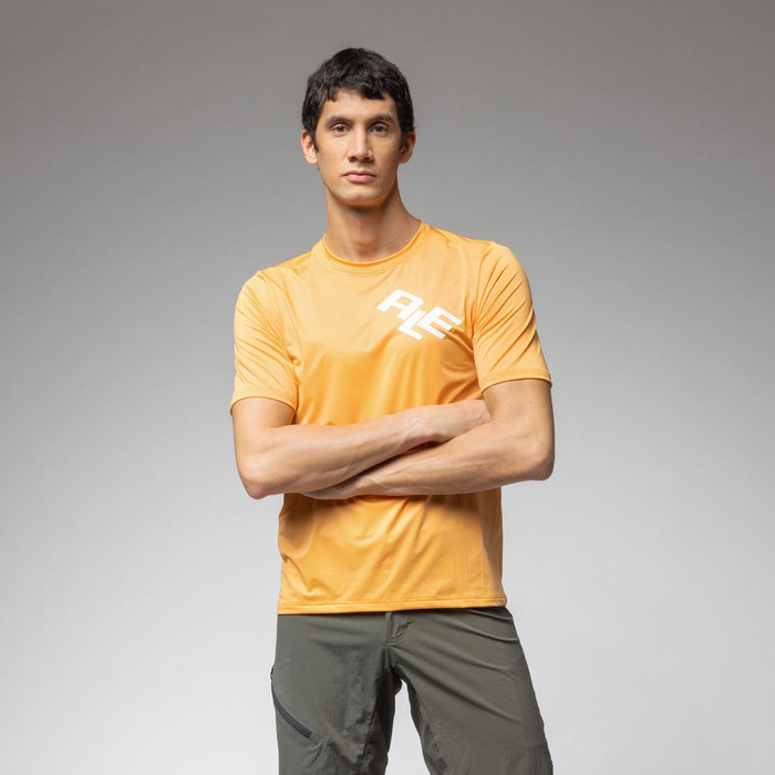 Ale Clothing Rugged 2.0 Off Road Mens Short Sleeved Jersey in Orange