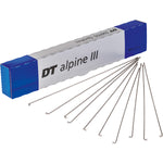 DT Swiss Alpine III silver spokes 13 / 15 / 14 g = 2.34 / 1.8 / 2 mm box 100 - 248 mm