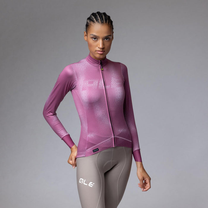 Ale Clothing Sauvage PR-E Womens Long Sleeved Jersey in Pink