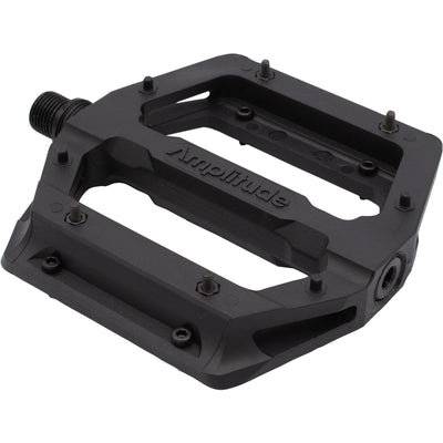 Amplitude G100 Flat Pedals, Replaceable Pins, Black - image 2