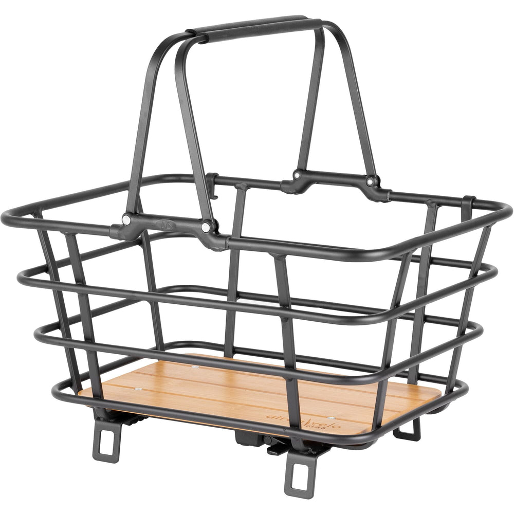 Atran Velo EPIC SHOPPER AVS Basket, Bamboo Base, 23 Litre, Black - image 2