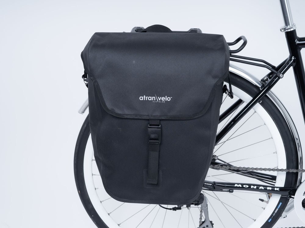 Atran Velo COMMUTER Waterproof AVS SIDE Bag 25 Litre, Black - image 3