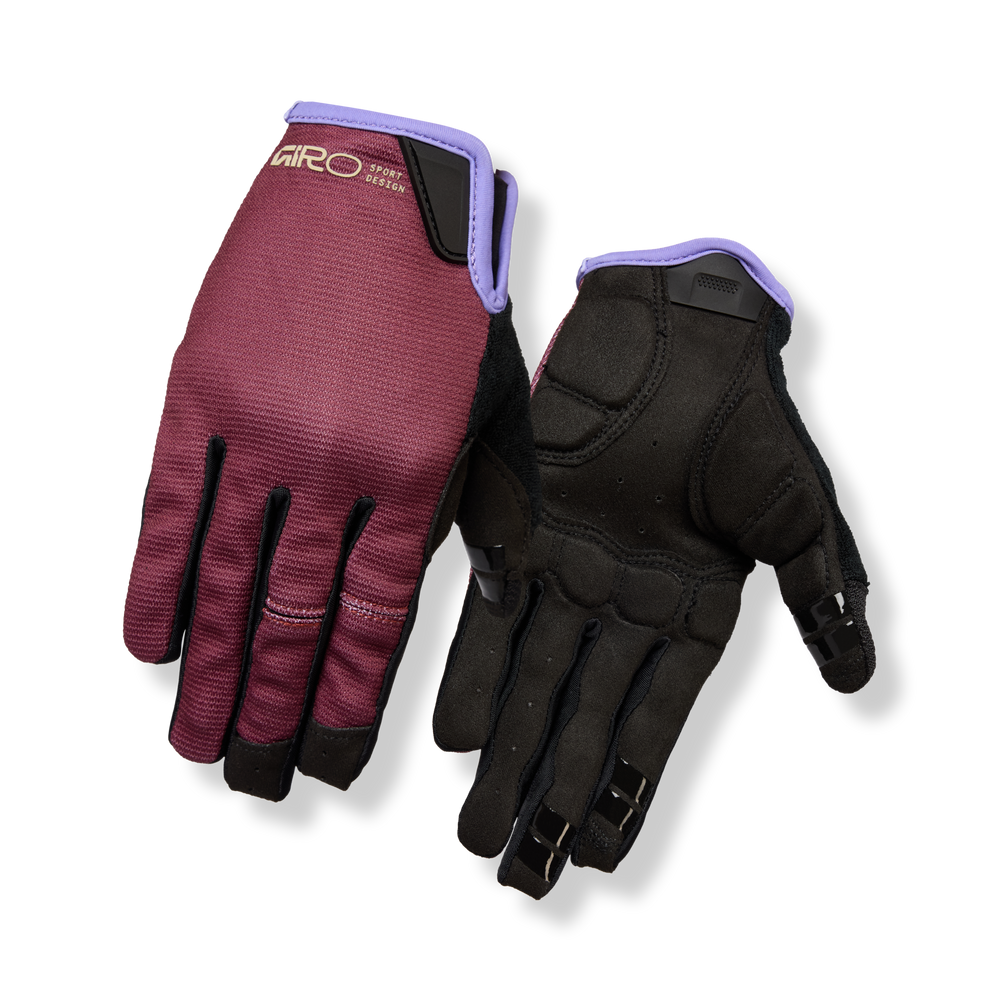 2026 GIRO LaDND Gel Women's Mountain Bike Gloves in Dark Maroon