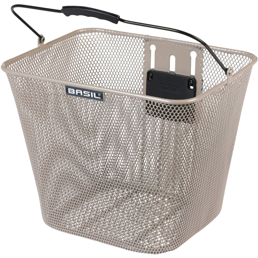 Basil Bilbao Front Bicycle Basket KF nude metallic