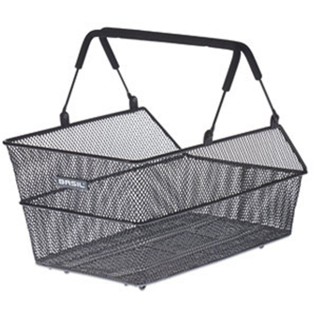 Basil Cento S rear bicycle basket, Multi, black