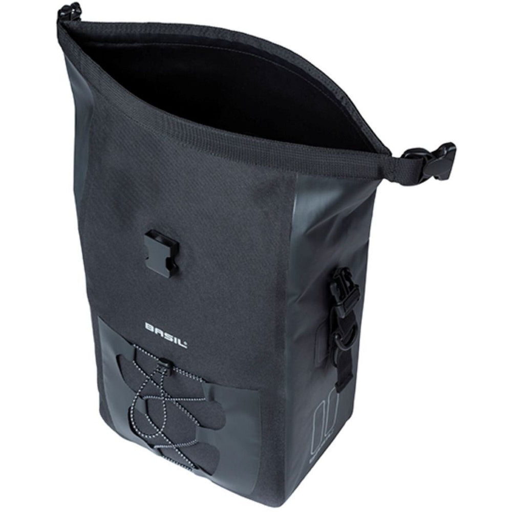 Basil Navigator Waterproof Medium, single pann. bag,MIK Hooks, 12-15L,black