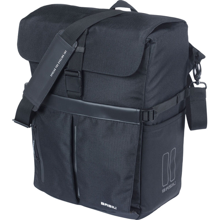 Basil Move Commuter Bicycle Bag MIK Studs 15L black