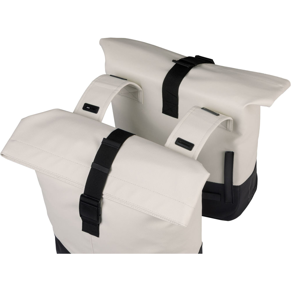Basil Cove Double Pannier Bag 28-32L off-white/black