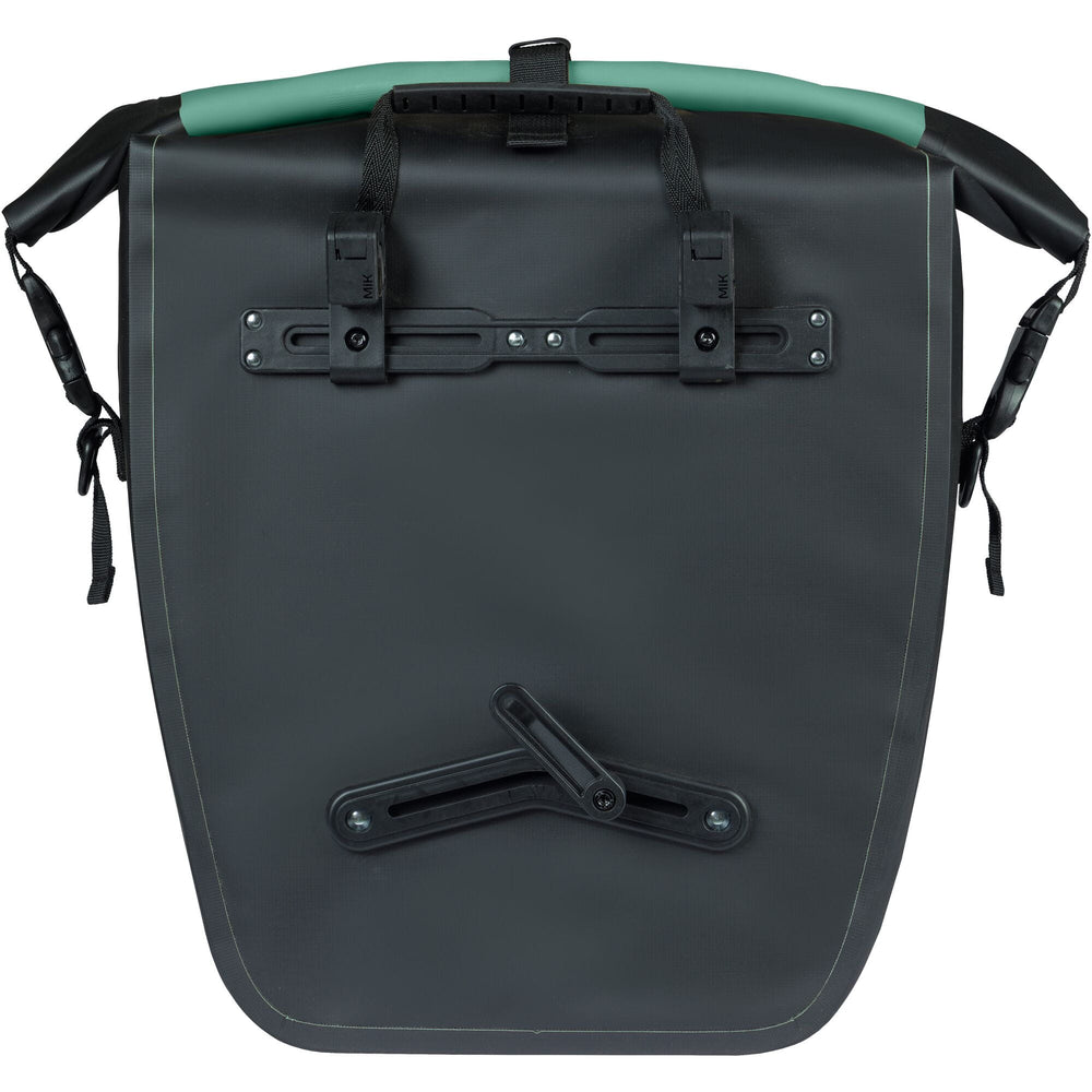 Basil Rivo Large Single Bag Tarpaulin MIK Hooks 25-31L silvergreen/black