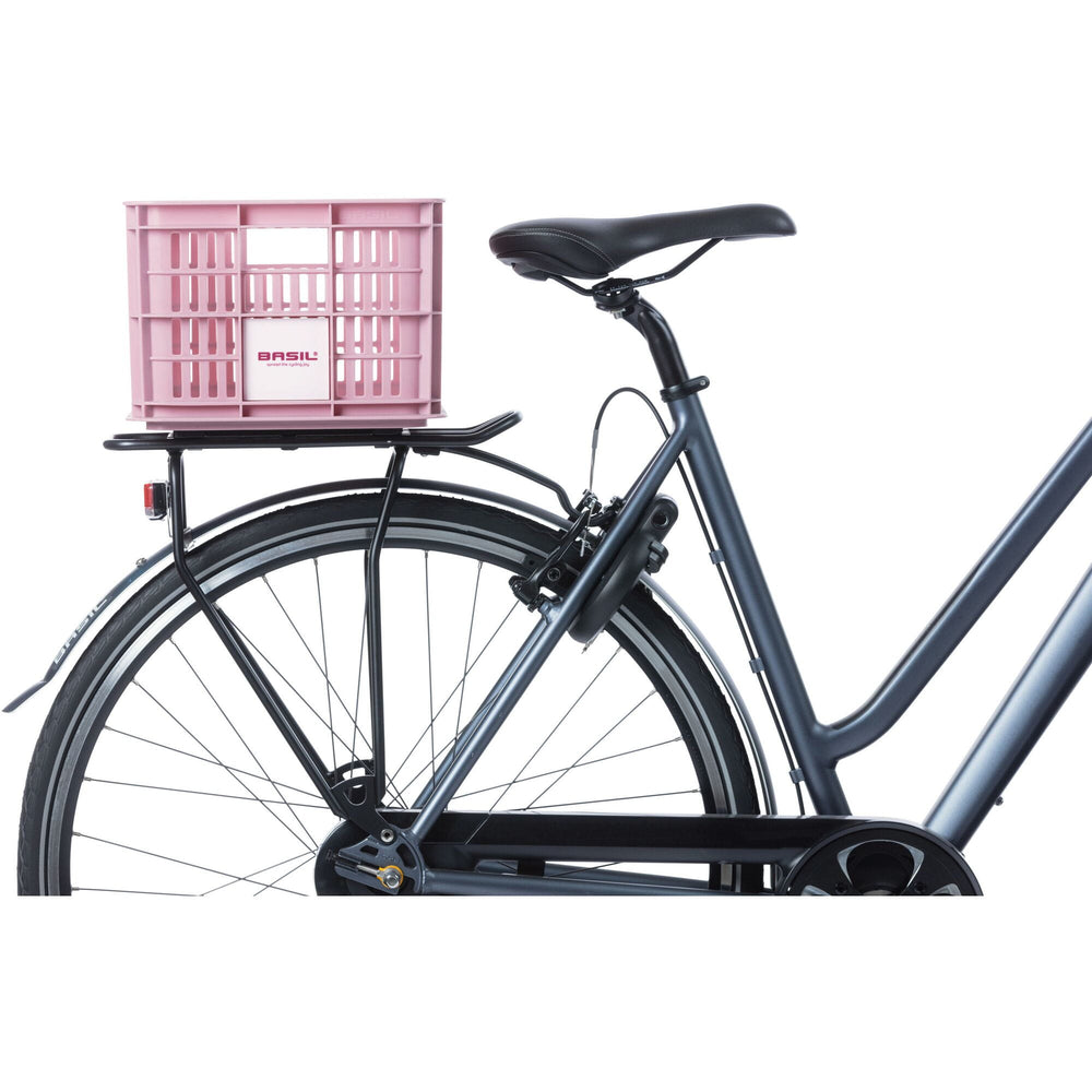 Basil Bicycle Crate Small 17.5 litres pink