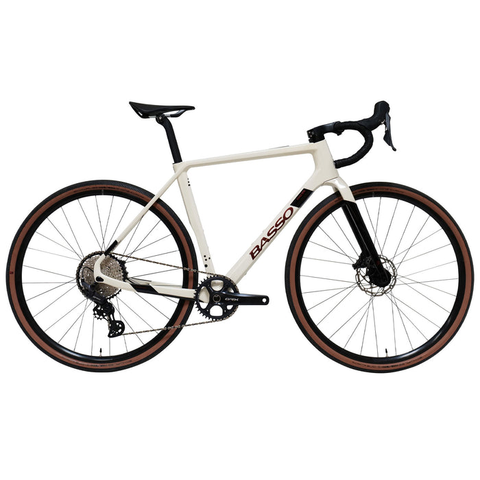 2026 Basso Palta GRX 1x Carbon Gravel Bike in Off White