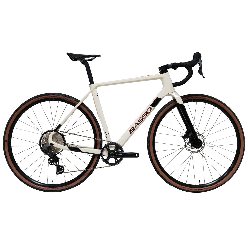 2026 Basso Palta GRX 1x Carbon Gravel Bike in Off White