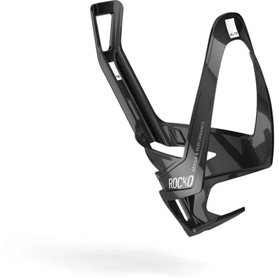 Elite Rocko Gloss Water Bottle Cage In Gloss Black