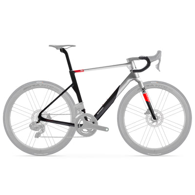 Basso SV Rosso Vivo Frameset in Black Chrome